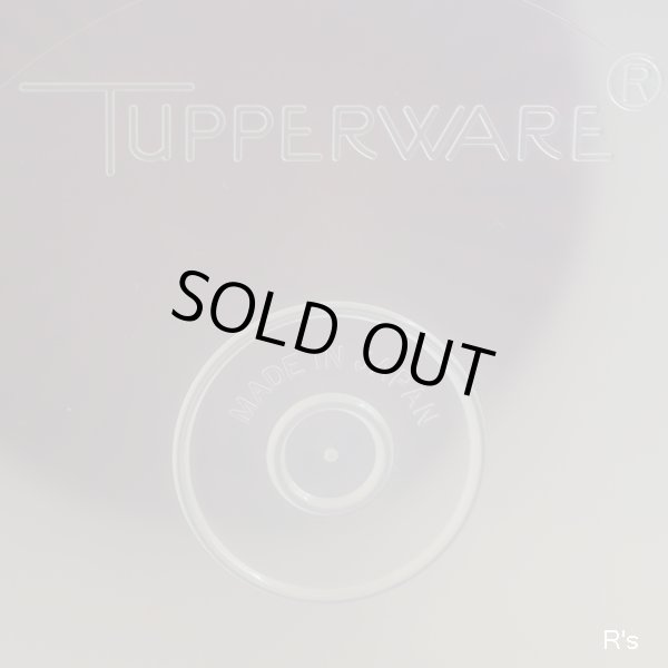 画像5: タッパーウェア　マキシデコレーター小　クリアに赤い花柄×蓋赤　未使用品 （冷1156）