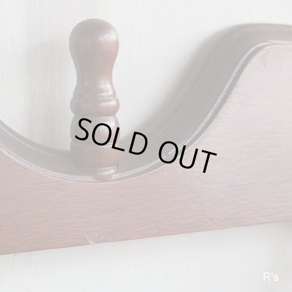 画像4: 木製　レトロ飾り棚　3段吊り棚　ウッドラック　ユーズド品