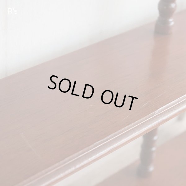 画像7: 木製　レトロ飾り棚　3段吊り棚　ウッドラック　ユーズド品