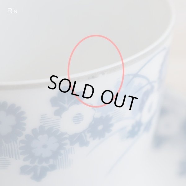 画像5: 名古屋製陶　Meito　カップ＆ソーサー　青花柄　アンティーク品　未使用品 （の2548）