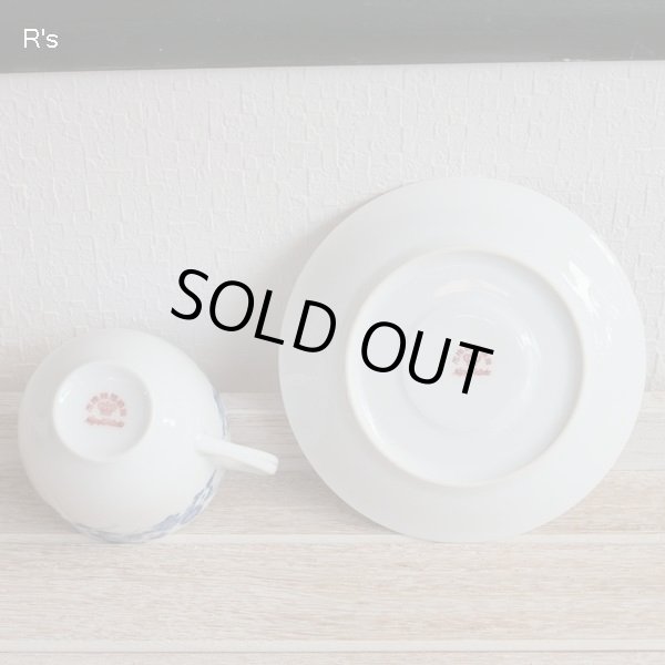 画像7: 名古屋製陶　Meito　カップ＆ソーサー　青花柄　アンティーク品　未使用品 （の2548）