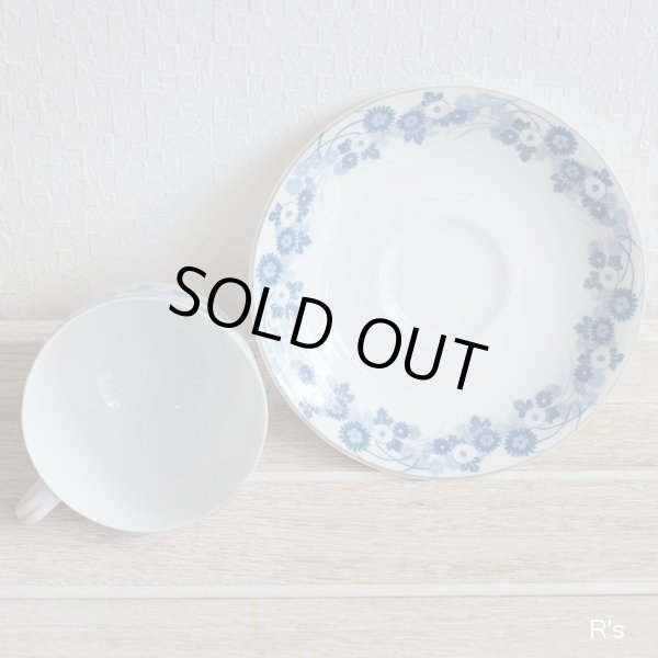 画像6: 名古屋製陶　Meito　カップ＆ソーサー　青花柄　アンティーク品　未使用品 （の2548）