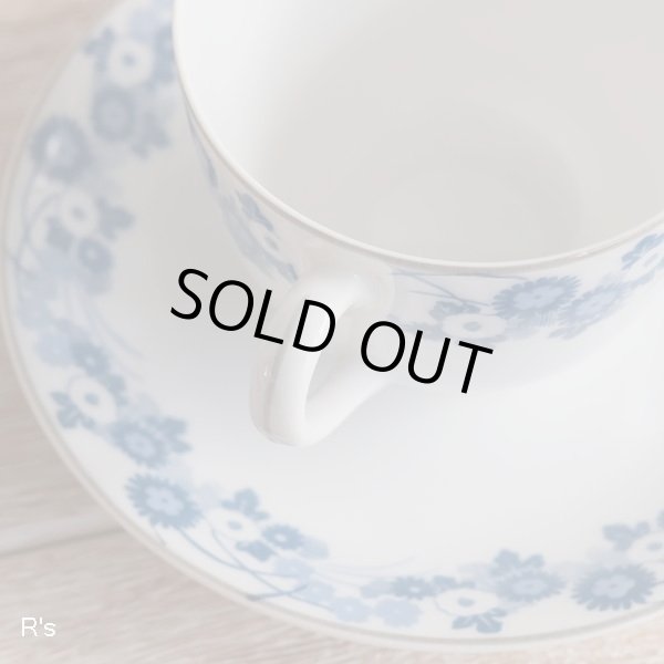 画像3: 名古屋製陶　Meito　カップ＆ソーサー　青花柄　アンティーク品　未使用品 （の2548）