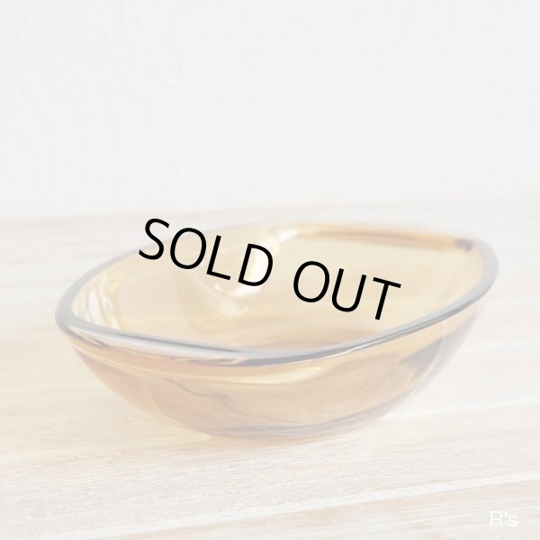 画像3: フランス　VERECO　ベレコ　ガラス　オーバルボウル　グラタン皿　アンバー　未使用品 (NN1644)