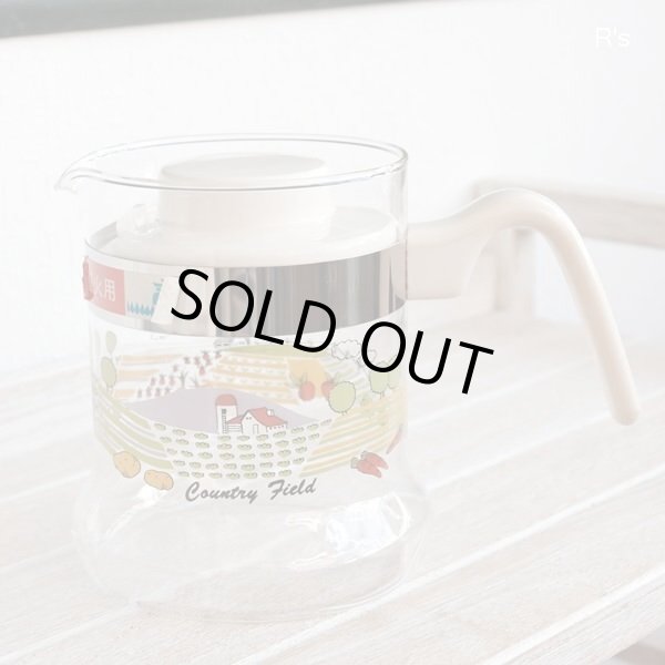 画像2: NARUMI　鳴海製陶　クックマミー　ティーサーバー　ガラスティーポット　Country　Field　直火用　未使用品　説明書付き(あ3598）