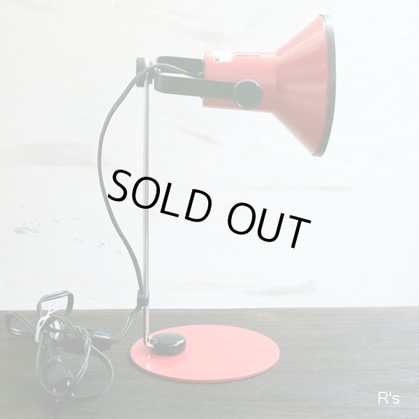 画像2: 小泉産業　ヒカリ　レトロ　小型スタンドライト　KT-83652　赤　ユーズド品