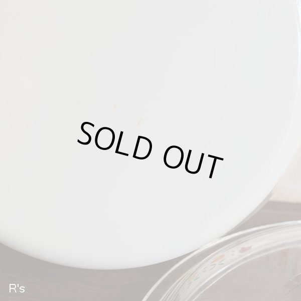 画像8: U.S.A.コーニング　岩城硝子　パイレックス　ガラス両手平鍋　チューリップ柄　未使用品(u1688)