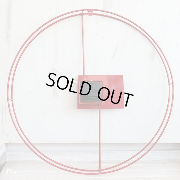 画像5: イタリア　Diamantini&Domeniconi　フレームクロック　掛け時計　赤　ユーズド美品（店407）