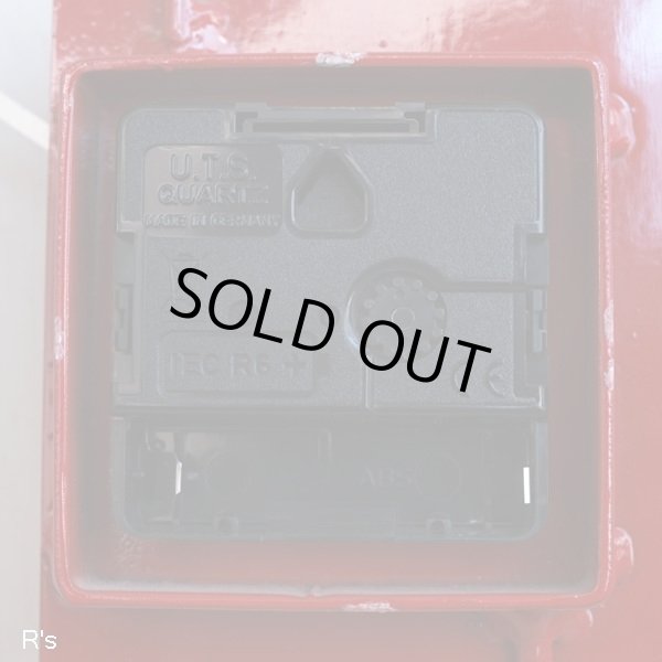 画像6: イタリア　Diamantini&Domeniconi　フレームクロック　掛け時計　赤　ユーズド美品（店407）