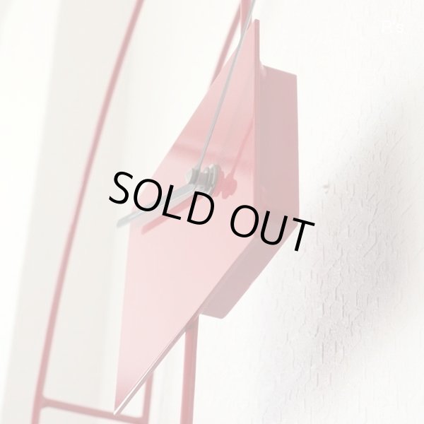 画像3: イタリア　Diamantini&Domeniconi　フレームクロック　掛け時計　赤　ユーズド美品（店407）