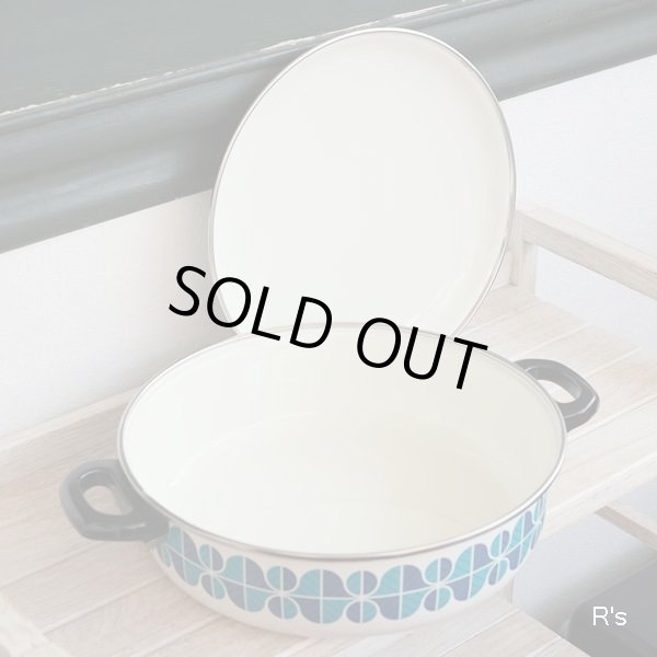 画像3: ノリタケ　Better Living　ホーロー両手平鍋　3.5L　JOY　ブルー柄　未使用品（チ2815）