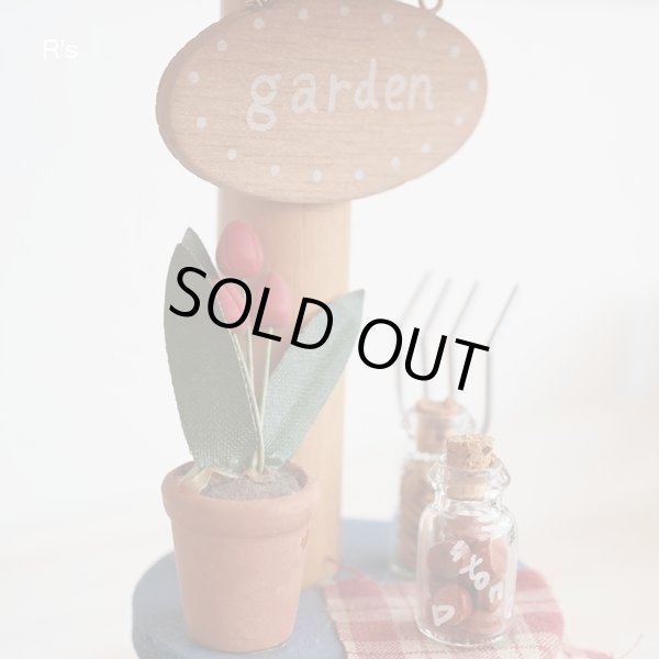 画像6: イシグロ　木製スタンドライト　ムードランプ　GARDEN　タータンチェック　赤　ユーズド品（店737）