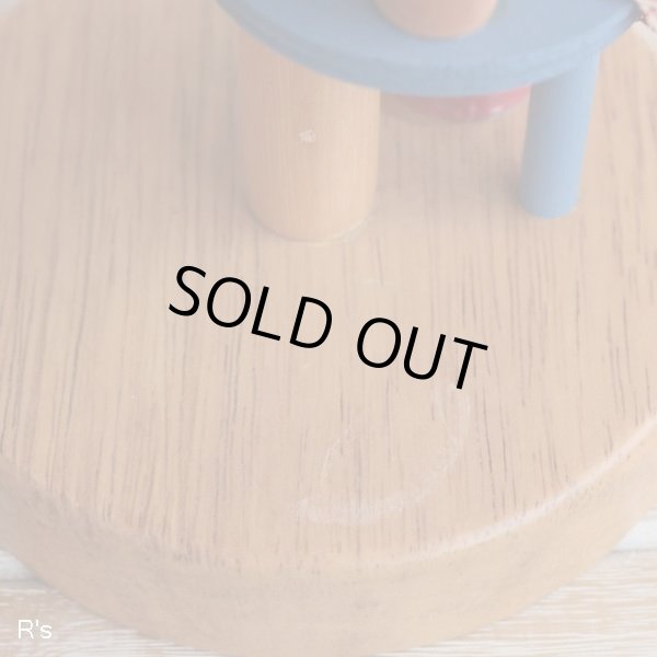 画像10: イシグロ　木製スタンドライト　ムードランプ　GARDEN　タータンチェック　赤　ユーズド品（店737）