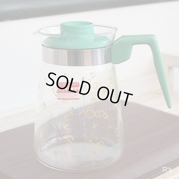 画像2: HARIO　ハリオ　ガラス　ティー・コーヒーポット　LN-5　グリーン　未使用品（ほ3250）