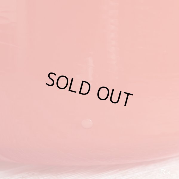 画像7: レトロ　OSAKA　ISHIZUKA　ガラス　持ち手付きフラワーベース　Majolican　オレンジ　未使用品(TT3070)