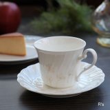 画像: ノリタケ　FLO’ｓ　collection　コーヒーカップ＆ソーサー　未使用品 (め242）