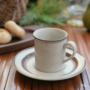 画像: HOYA　CHINA　LOG　CABIN　コーヒーカップ＆ソーサー　未使用品(s3076)