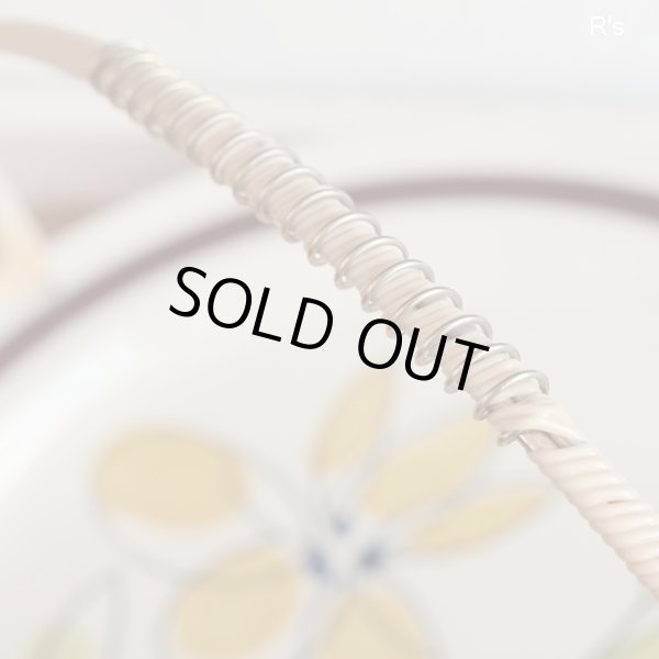 画像4: Sone　ソネチャイナ　Super　Stone　ハンドル付き27ｃｍプレート　黄色の花柄　未使用品（ミ2830）