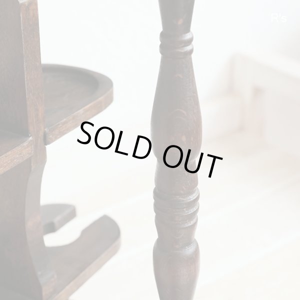 画像6: レトロ　木製　回転式グラススタンド　ウイスキーグラス2客＆ワイングラス2客セット　展示品(g5319)