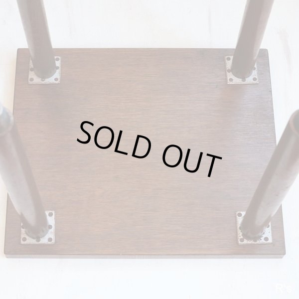 画像7: レトロ　大理石調デコラ貼り　木製　サイドテーブル　ユーズド品（店1106）