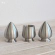 画像2: THAILAND　タイ　PEWTER　錫製　ソルト＆ペッパー入れとエッグスタンドセット　未使用品（し4603）