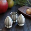 画像1: THAILAND　タイ　PEWTER　錫製　ソルト＆ペッパー入れとエッグスタンドセット　未使用品（し4603）