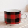 画像2: STUDIO　NOVA　Buffalo　Plaid　Red　マグカップ　チェック柄　未使用品