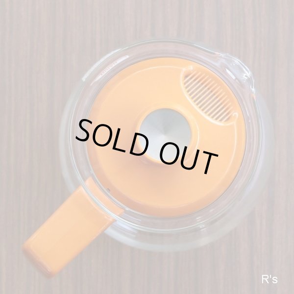 画像6: HARIO　ハリオ　耐熱ガラス　ティー・コーヒーポット　オレンジ　未使用品(Q1634)