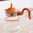 画像2: HARIO　ハリオ　TEAPOT　ガラスティーポット　Mary4　TM-4　オレンジ　未使用品　使用説明書付き （ア 1628）