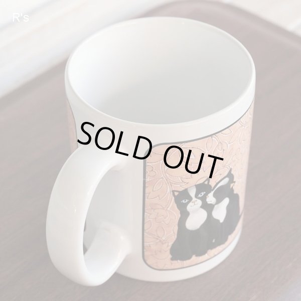 画像5: レトロ　マグカップ　黒猫柄　未使用品 (s1387)