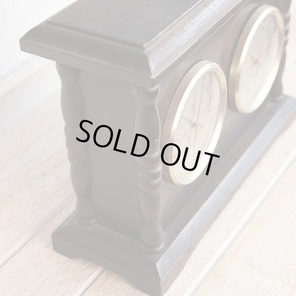 画像12: レトロ　木製　温湿度計　ユーズド品（店493）