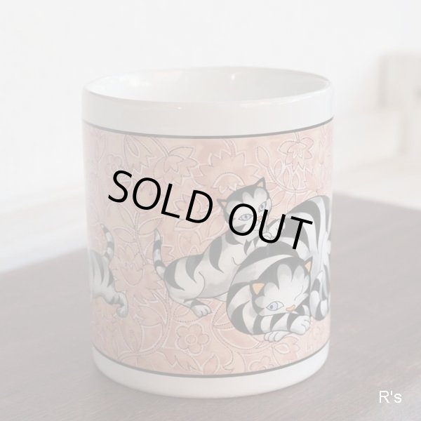 画像3: レトロ　マグカップ　トラ猫柄　未使用品 (s1518)