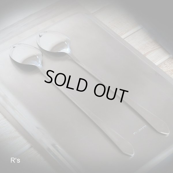 画像5: S.K.&CO.　レトロ　ステンレス　先割れスプーン　パフェスプーン　ペアセット　未使用品　袋入り（ヒ 2862）