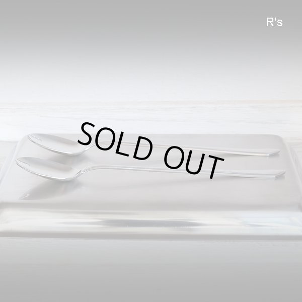 画像4: S.K.&CO.　レトロ　ステンレス　先割れスプーン　パフェスプーン　ペアセット　未使用品　袋入り（ヒ 2862）