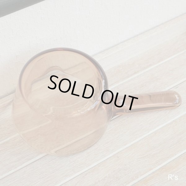 画像7: フランス　VISION　コーニング　ミルクパン　ガラス片手鍋　アンバー　未使用品（RR3184）