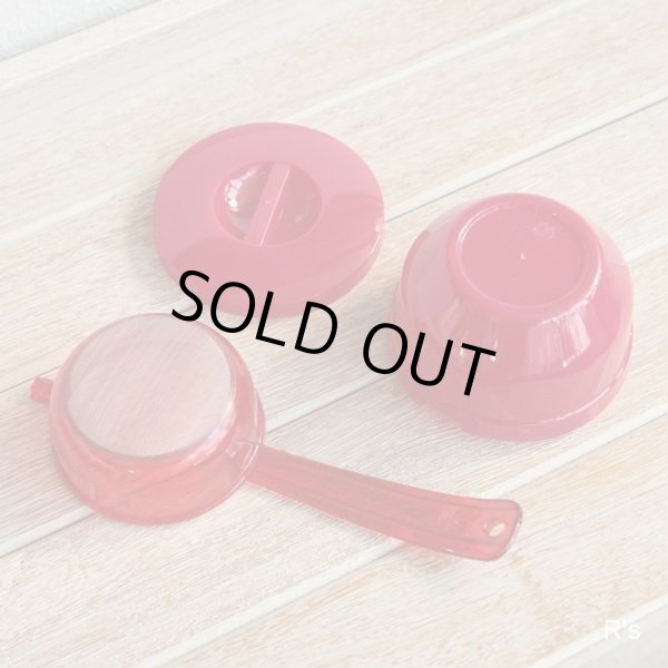 画像5: World　ワールド印　レトロ　茶こしセット　茶こし＆受け器　赤　未使用品（ケ670）