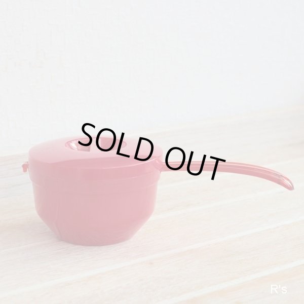 画像2: World　ワールド印　レトロ　茶こしセット　茶こし＆受け器　赤　未使用品（ケ670）