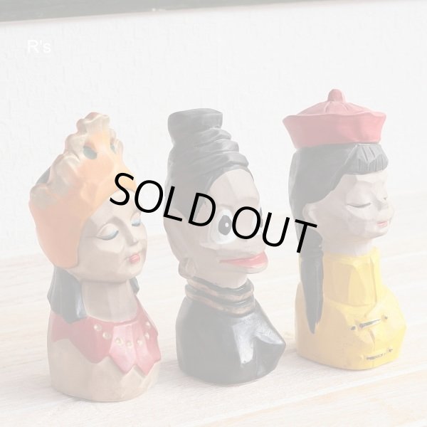 画像6: 大阪万博記念　名古屋銀行　世界民族貯金箱　6体セット　ノベルティー品　ユーズド品（ｋ2160）