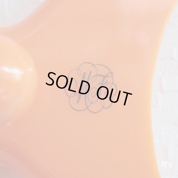 画像6: レトロ　魚型ミラー　壁掛け鏡　オレンジ（箱13　2846）