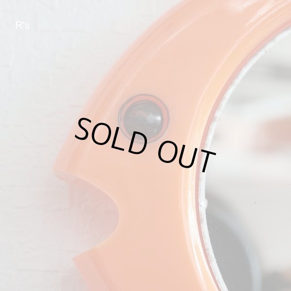 画像2: レトロ　魚型ミラー　壁掛け鏡　オレンジ（箱13　2846）