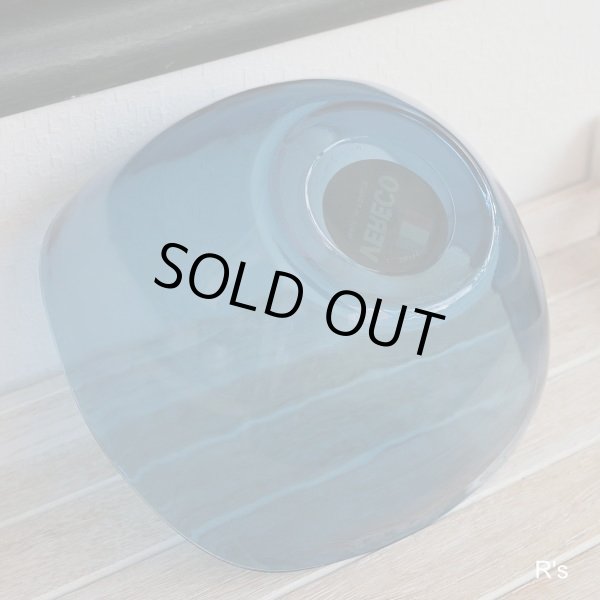 画像6: フランス　VERECO　ベレコ　21ｃｍ　ガラスボウル　ブルー　未使用品（オ3947）