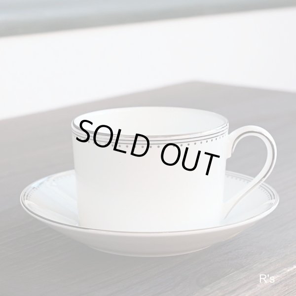 画像3: イギリス　WEDGWOOD　ウェッジウッド　VERA　WANG　カップ＆ソーサー　GROSGRAIN　未使用品（す2555）