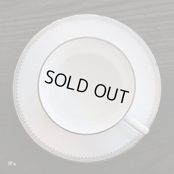 画像2: イギリス　WEDGWOOD　ウェッジウッド　VERA　WANG　カップ＆ソーサー　GROSGRAIN　未使用品（す2555）