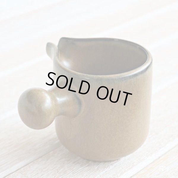 画像3: ノリタケ　FOLKSTONE　GENUINE　ストーンウェア　クリーマー　オリーブグリーン　未使用品（ｂ2575）