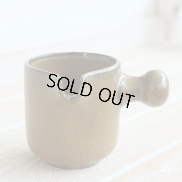 画像2: ノリタケ　FOLKSTONE　GENUINE　ストーンウェア　クリーマー　オリーブグリーン　未使用品（ｂ2575）