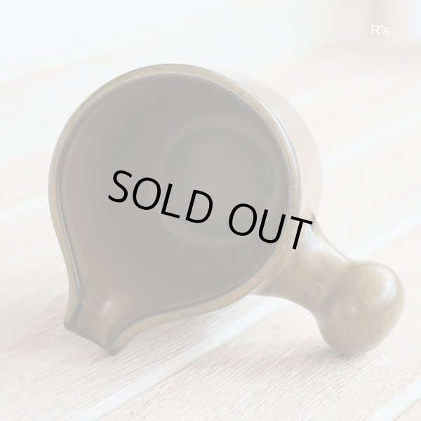 画像4: ノリタケ　FOLKSTONE　GENUINE　ストーンウェア　クリーマー　オリーブグリーン　未使用品（ｂ2575）