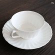 画像4: ノリタケ　Studio　Collection　スタジオコレクション　BONE　CHINA　ティーカップ＆ソーサー　白　花びら　未使用品