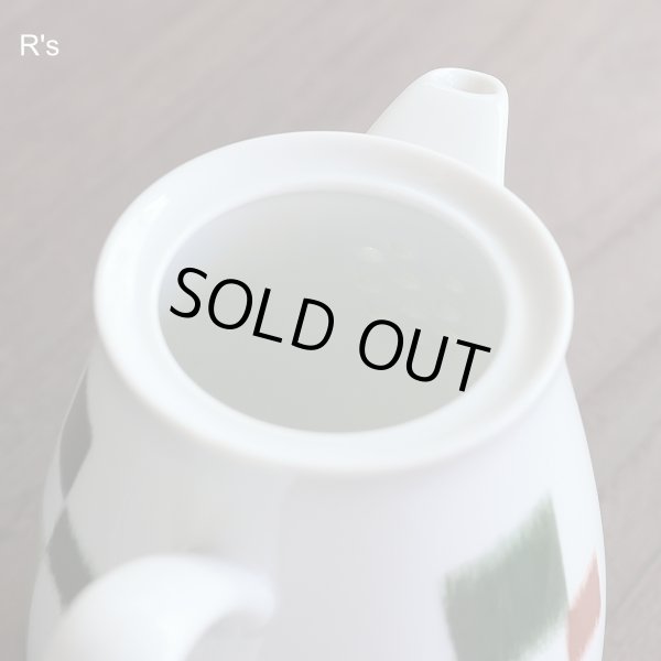 画像4: ノリタケ　レトロ　急須　ポット　グリーン　未使用品 (p 6107)