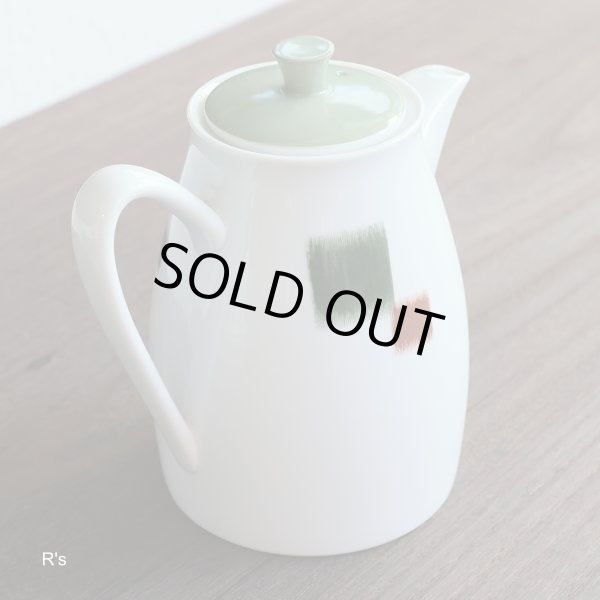 画像3: ノリタケ　レトロ　急須　ポット　グリーン　未使用品 (p 6107)