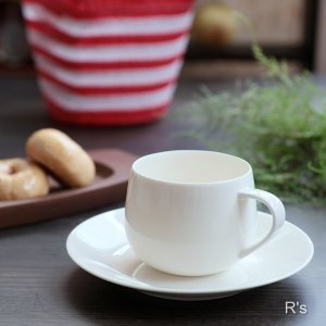 画像: SEYEI　セーエー陶器　Newborn　カップ＆ソーサー　ホワイト　未使用品　刻印なし (カ6183）